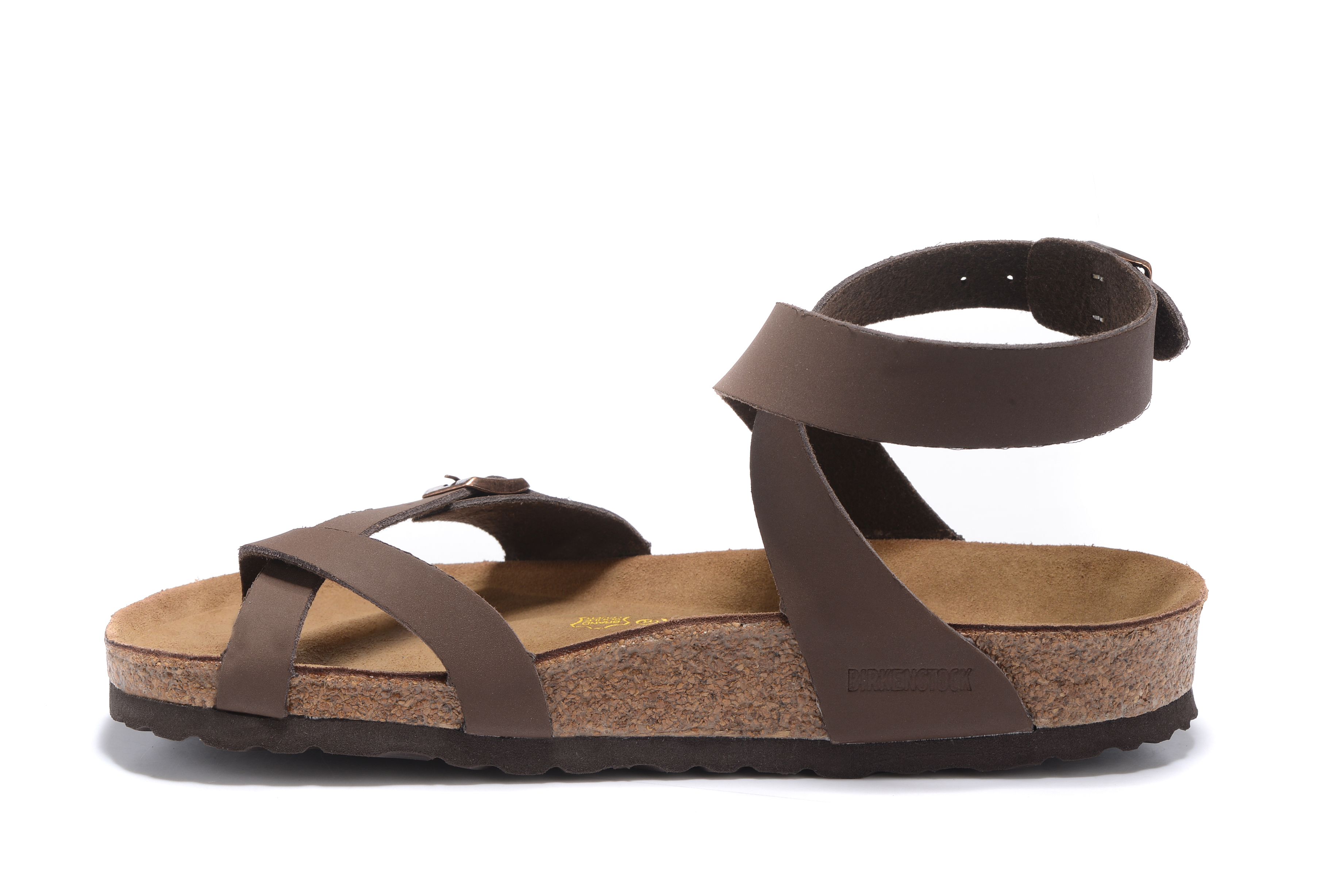 Birkenstock Yara Oiled Brown Scrub Leather Gladiator Sandal