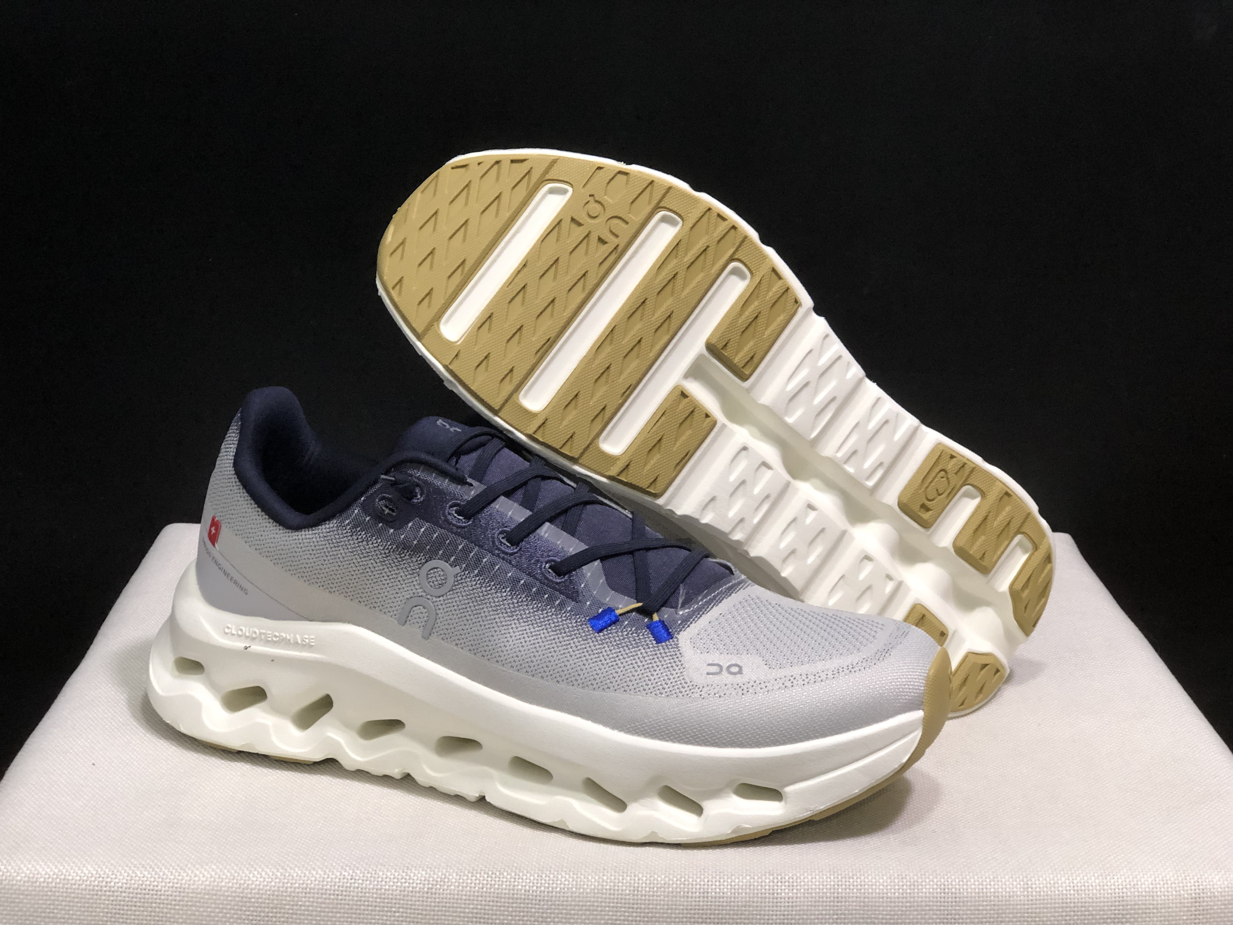 On Running Cloudtilt Durable Casual Life Shoes Navy/Light Grey