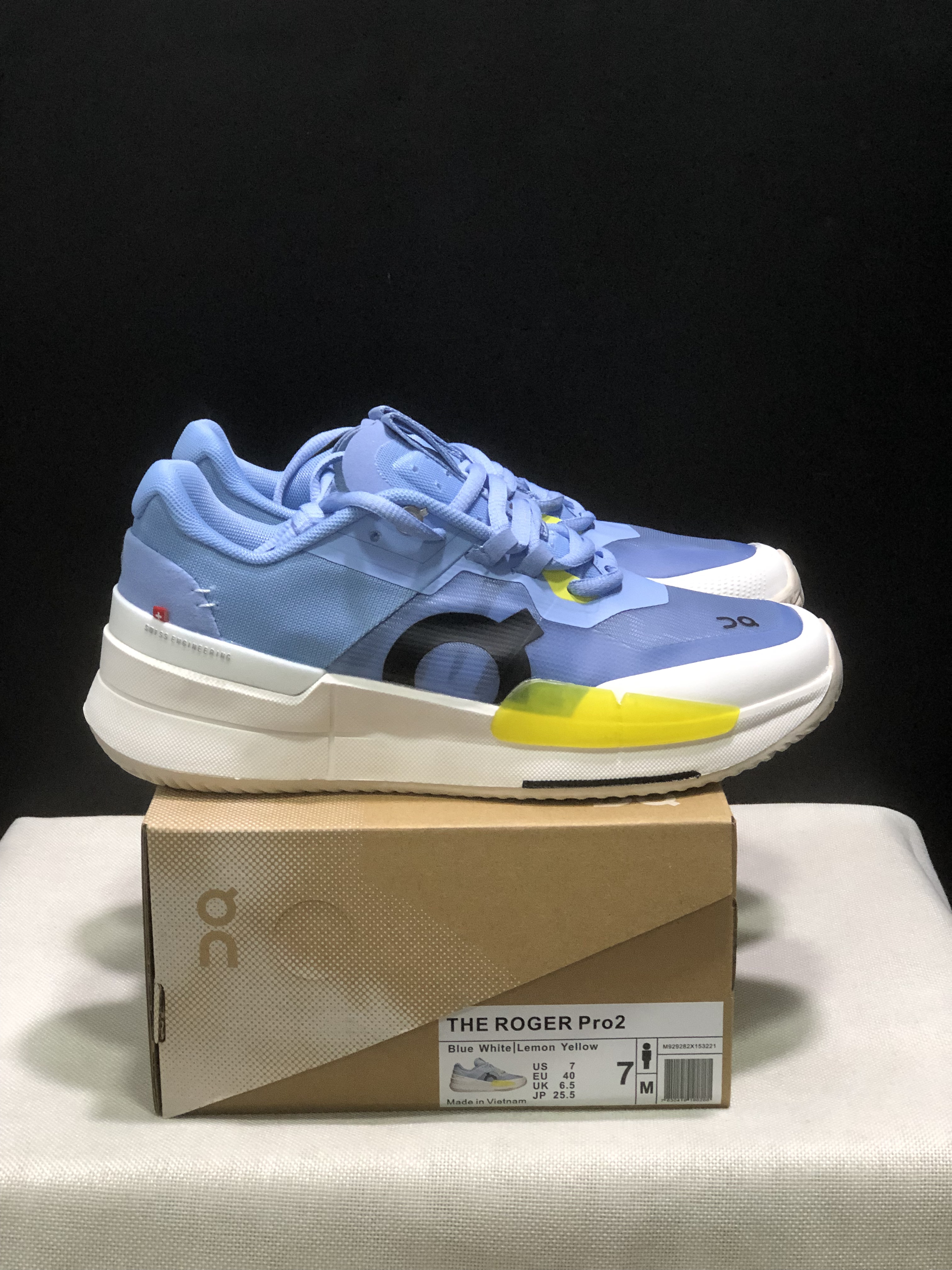 On Running The Roger Pro 2 Breathable Mesh Training Running Shoes Blue/White