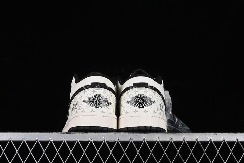 Nike Air Jordan 1 Low LV Black White Printing Sneakers