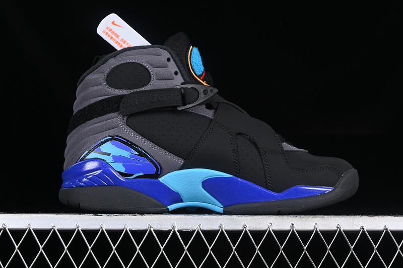 Nike Air Jordan 8 Retro True Red Flint Bright Blue Black Grey Sneakers