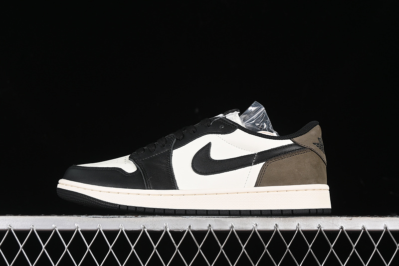Nike Air Jordan 1 Low Mocha Black White Palomino Sneakers
