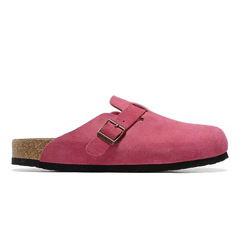 Birkenstock Rose Red Suede Clog Shoes