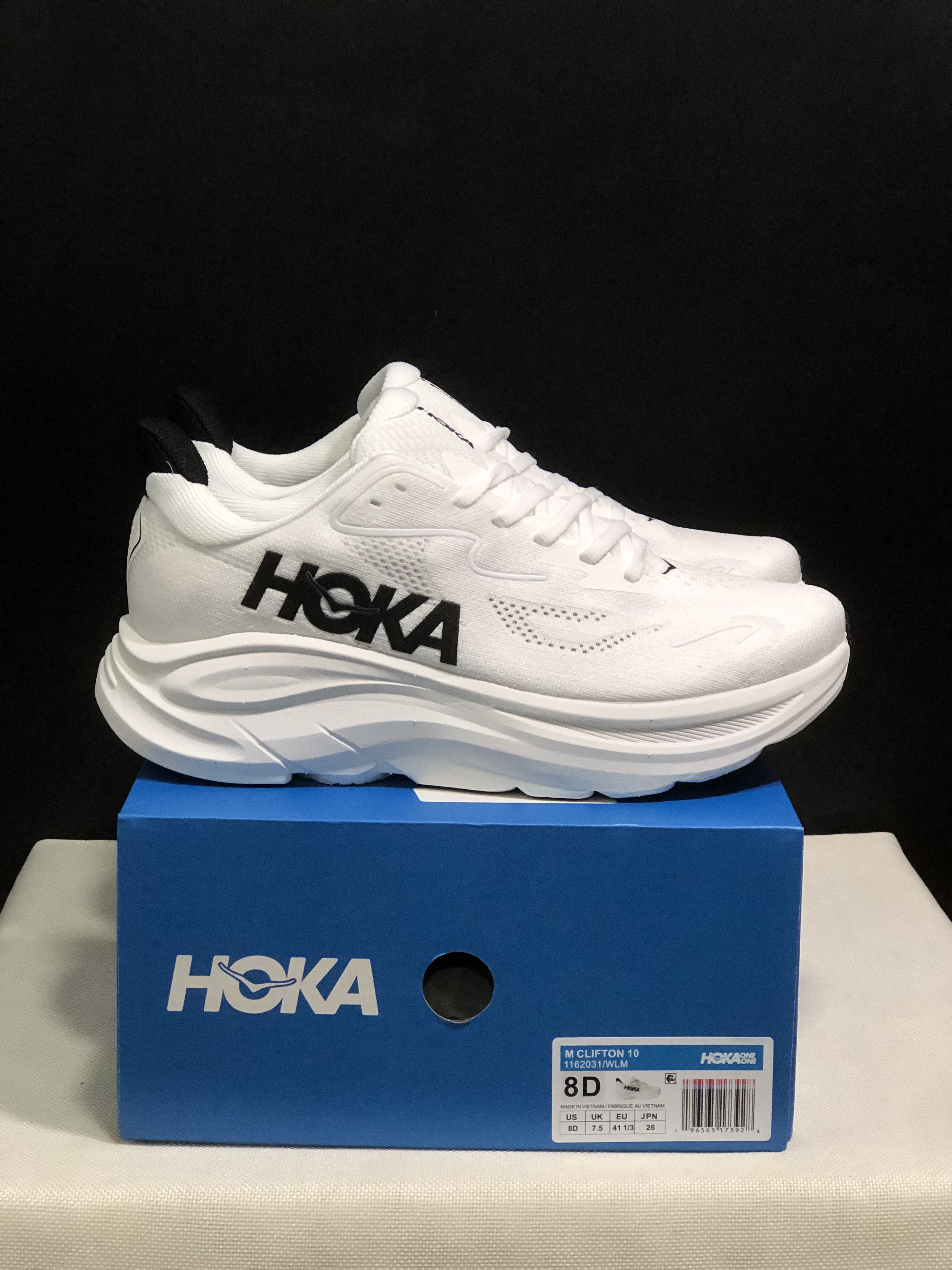 Hoka One One Clifton 10 Fashion Shoes Sneakers White