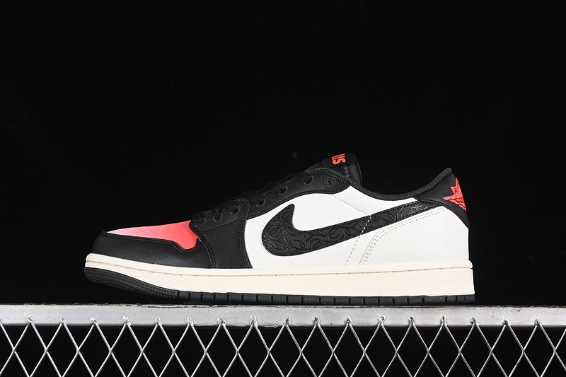Nike Air Jordan 1 Retro Low OG PSG Sail Off Noir Infrared 23 Pink Oxford White Sneakers