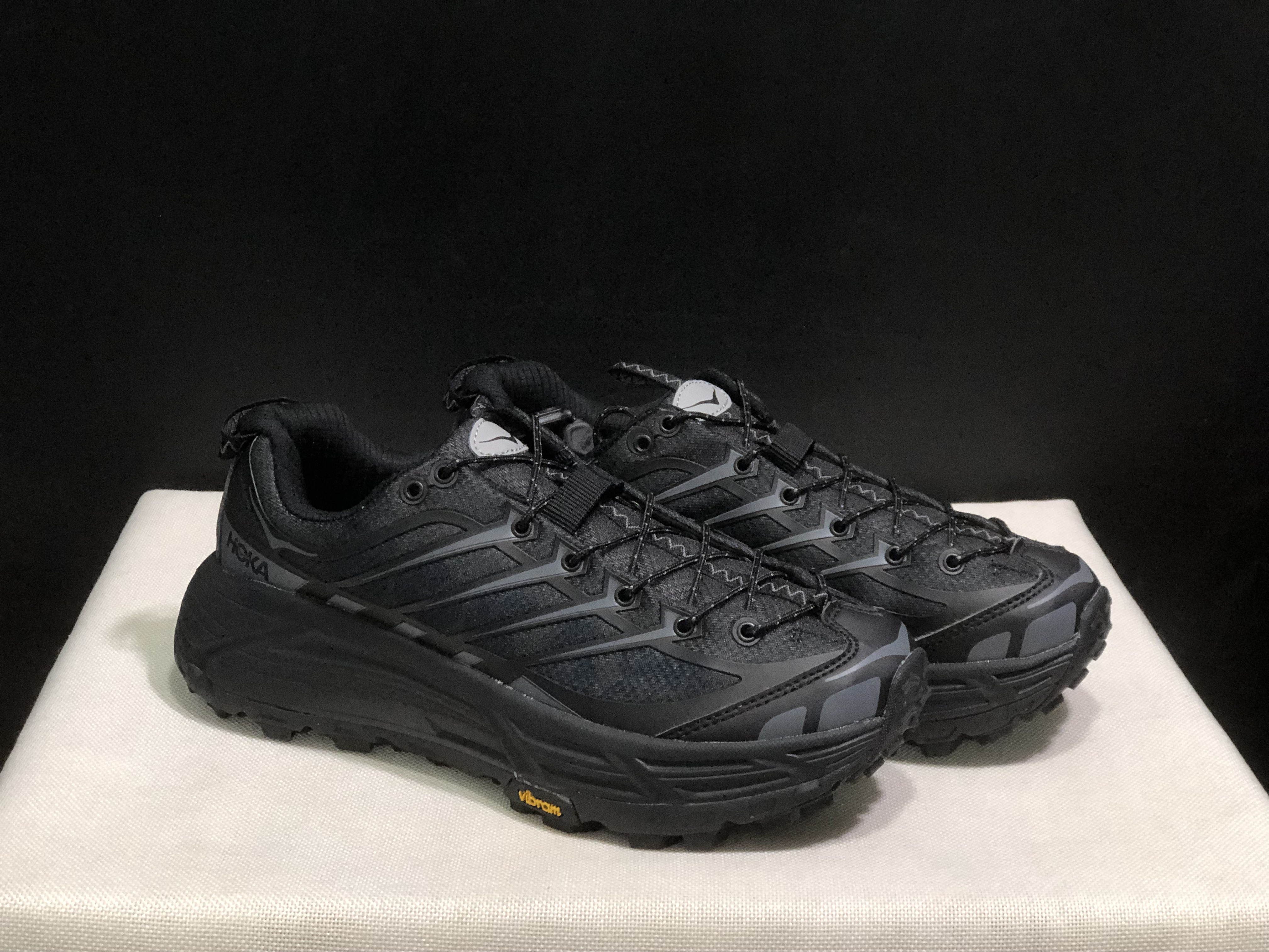 Hoka One One Mafate Three 2 Anti-slip Running Shoes Sneakers Black