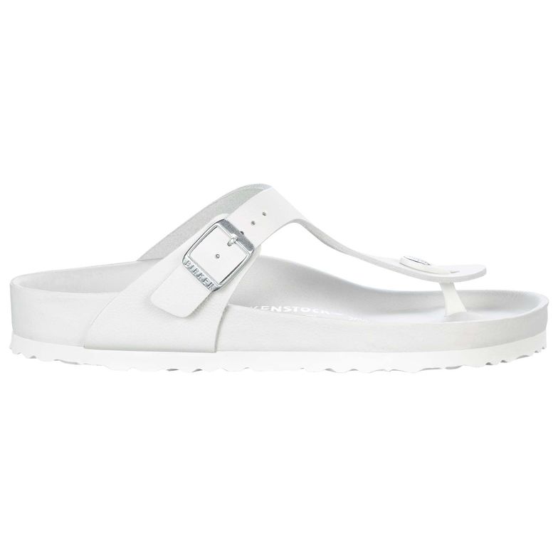 Birkenstock Pure White Matte Leather Casual Flip Flops
