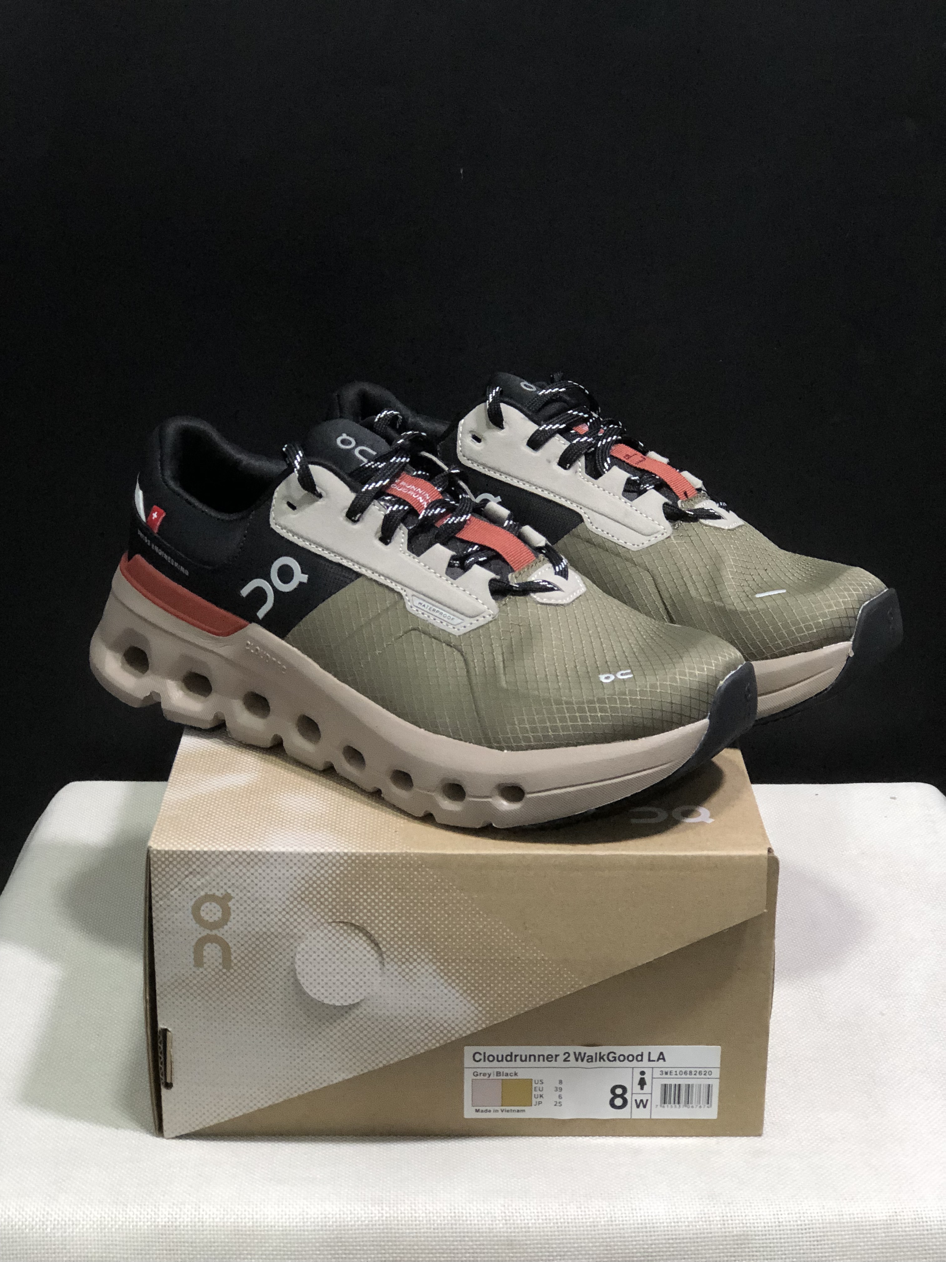 On Running Cloudrunner 2 Waterproof Casual Running Shoes Olive/Mahogamy