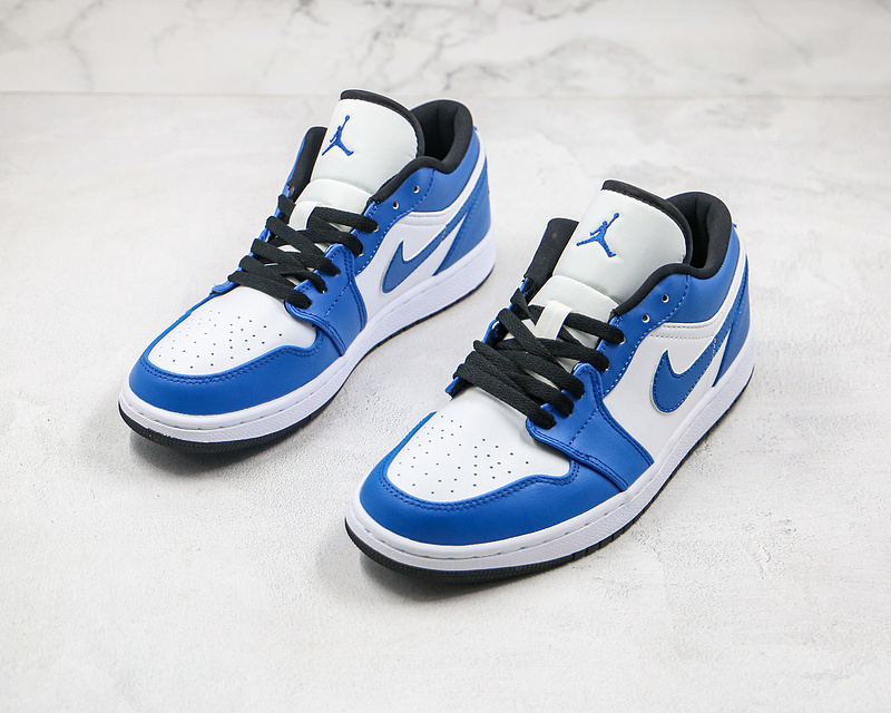 Nike Air Jordan 1 Low Blue White Sneakers