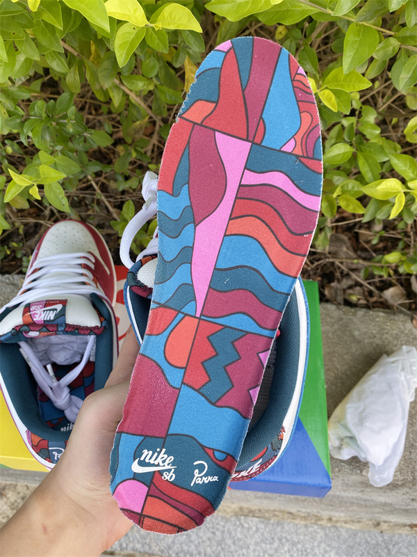 Nike SB Dunk Low Parra Blue Red Mandarin Duck Shoes