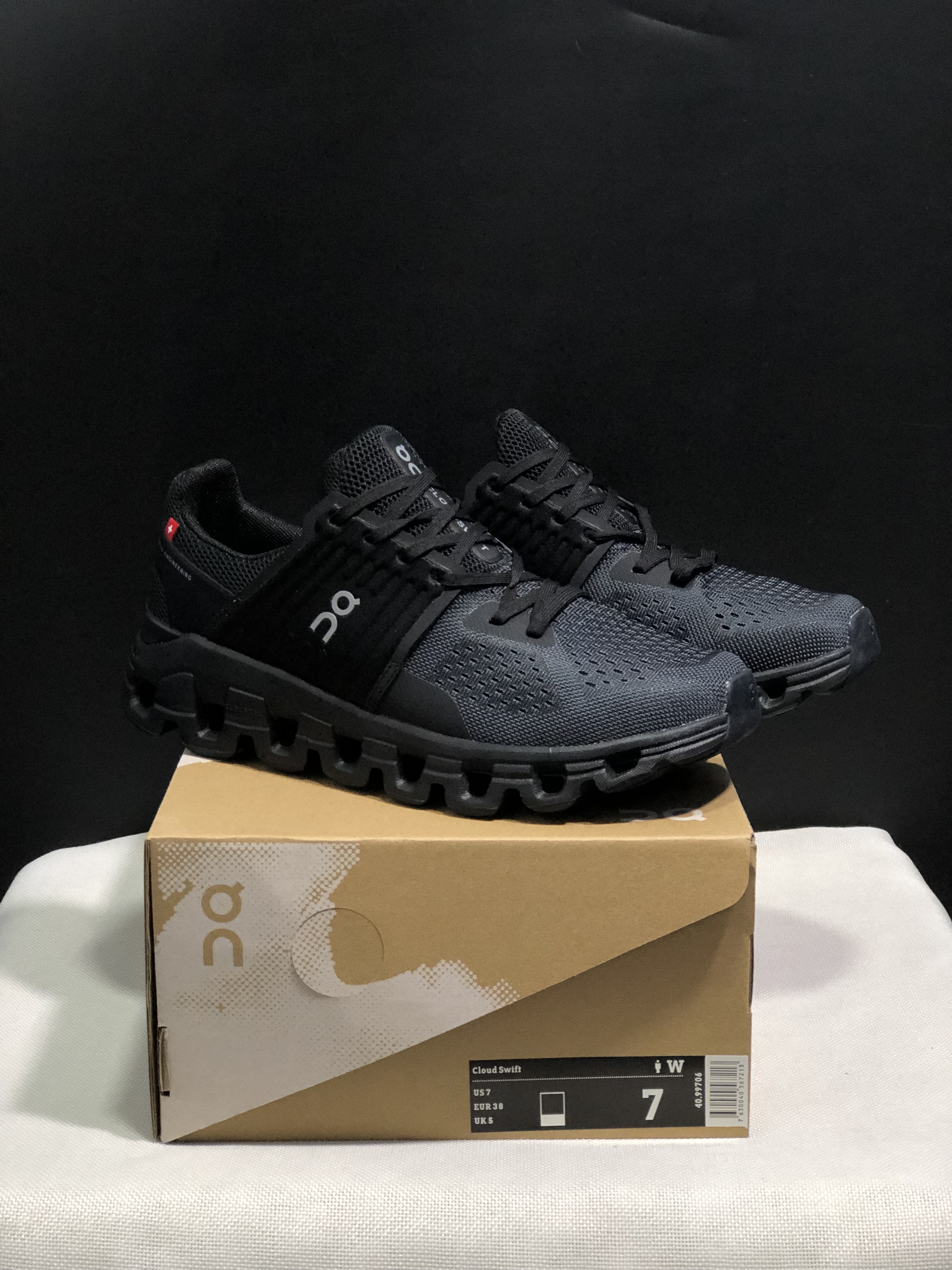 On Running Cloudswift Cushioning Running Shoes All Black
