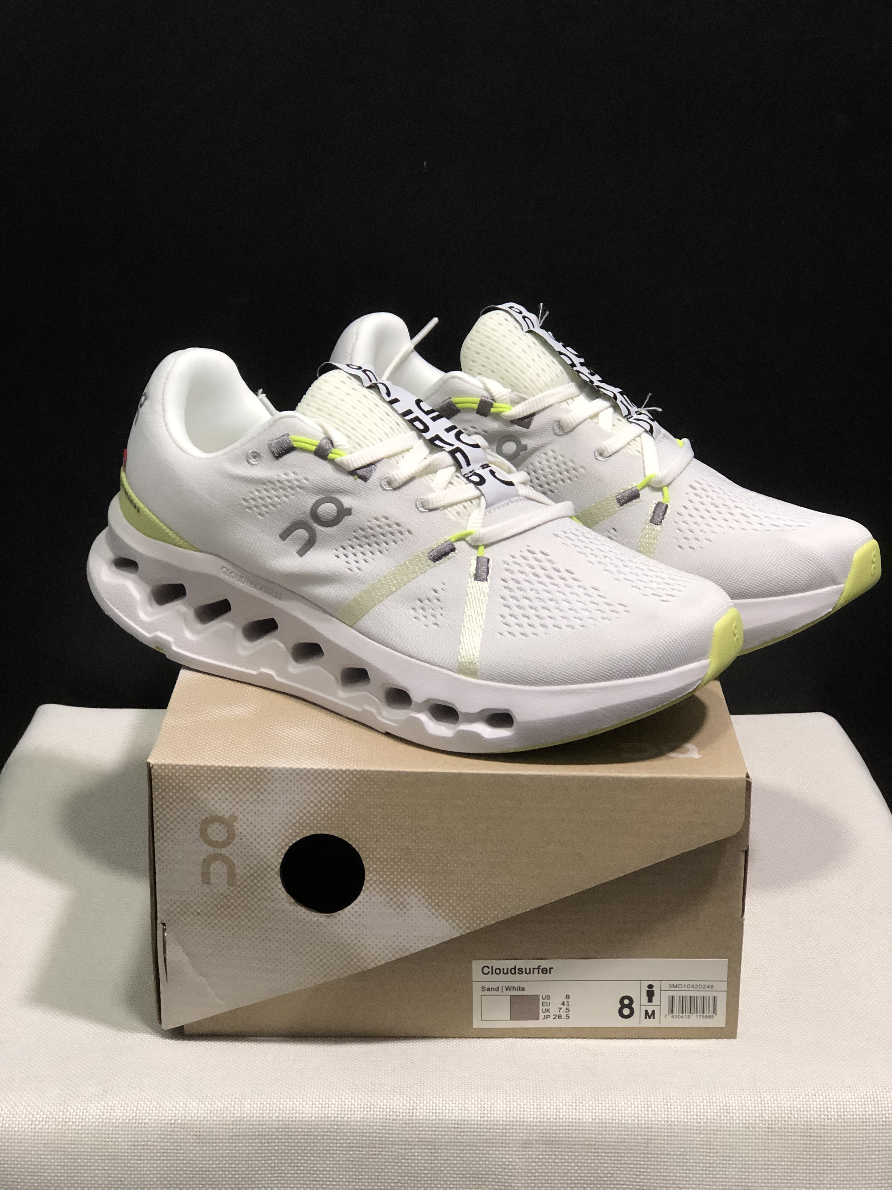 On Running Cloudsurfer Training Anti-Slip Running Shoes Ivory White