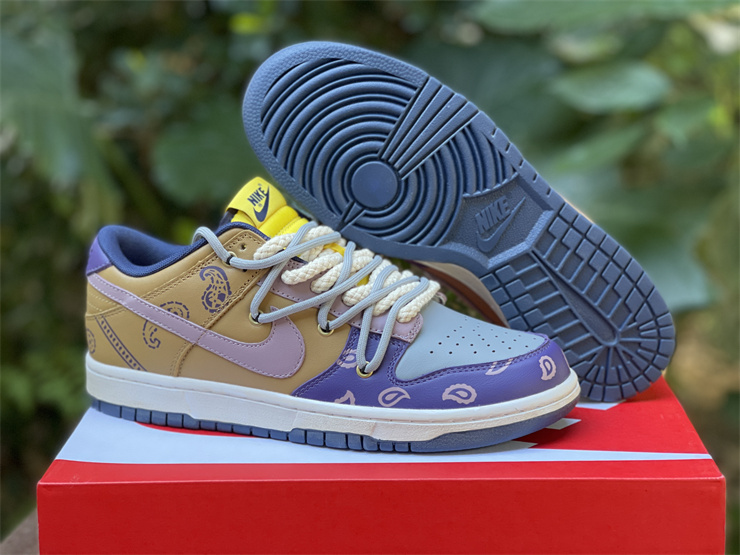 Nike Dunk Low Retro Purple Brown Multicolour Sneakers