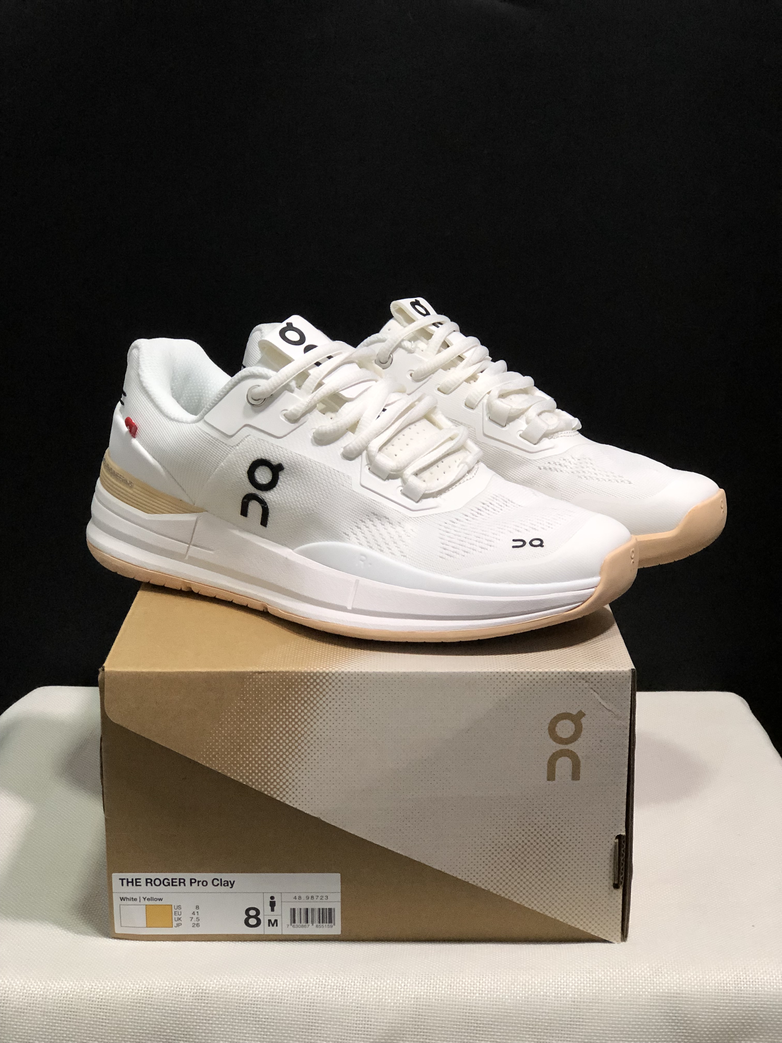 On Running The Roger Rro Durable And Breathable Tennis Shoes White/Light Khaki