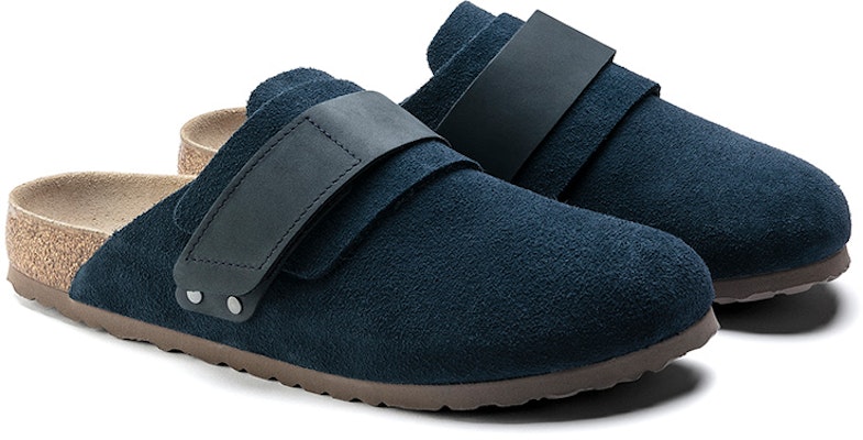 Birkenstock Nagoya Navy Suede Leather 1017507 Fashion Slippers