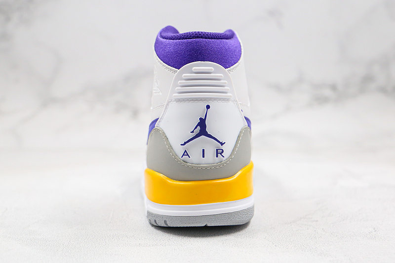 Nike Air Jordan Legacy 312 Lakers White Purple Gold Sneakers