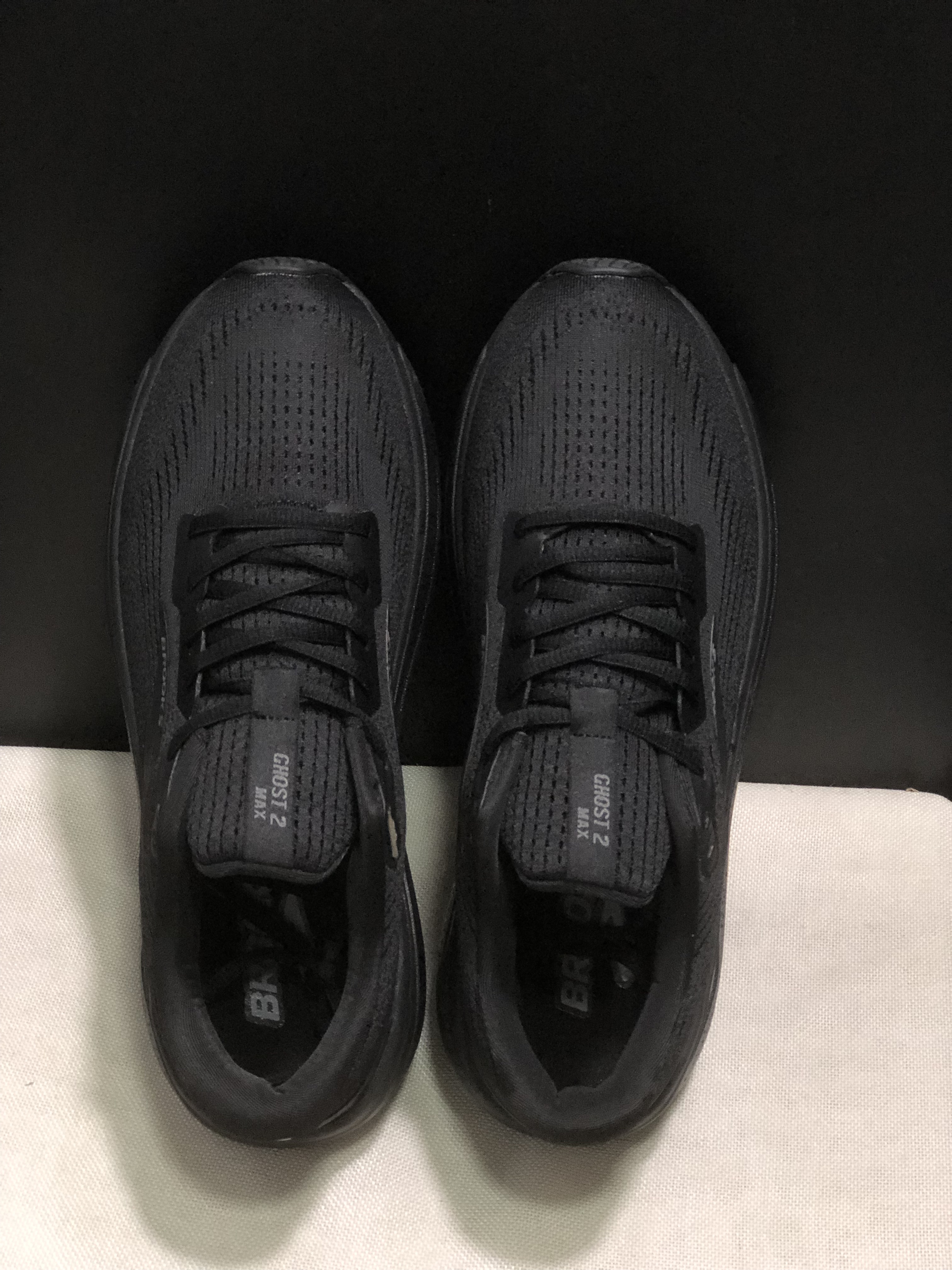 Brooks Ghost Max 2 Breathable Low-top Running Shoes Black