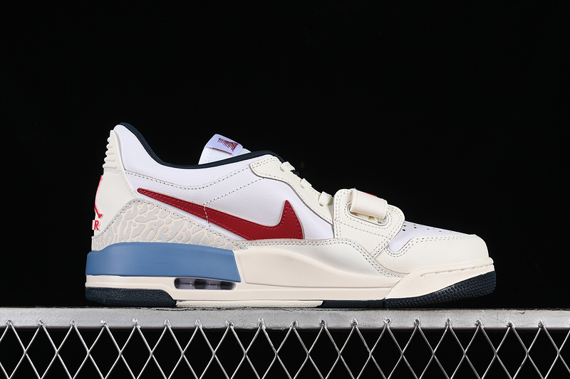 Nike Air Jordan Legacy 312 Low White Grey Blue Orange Sneakers