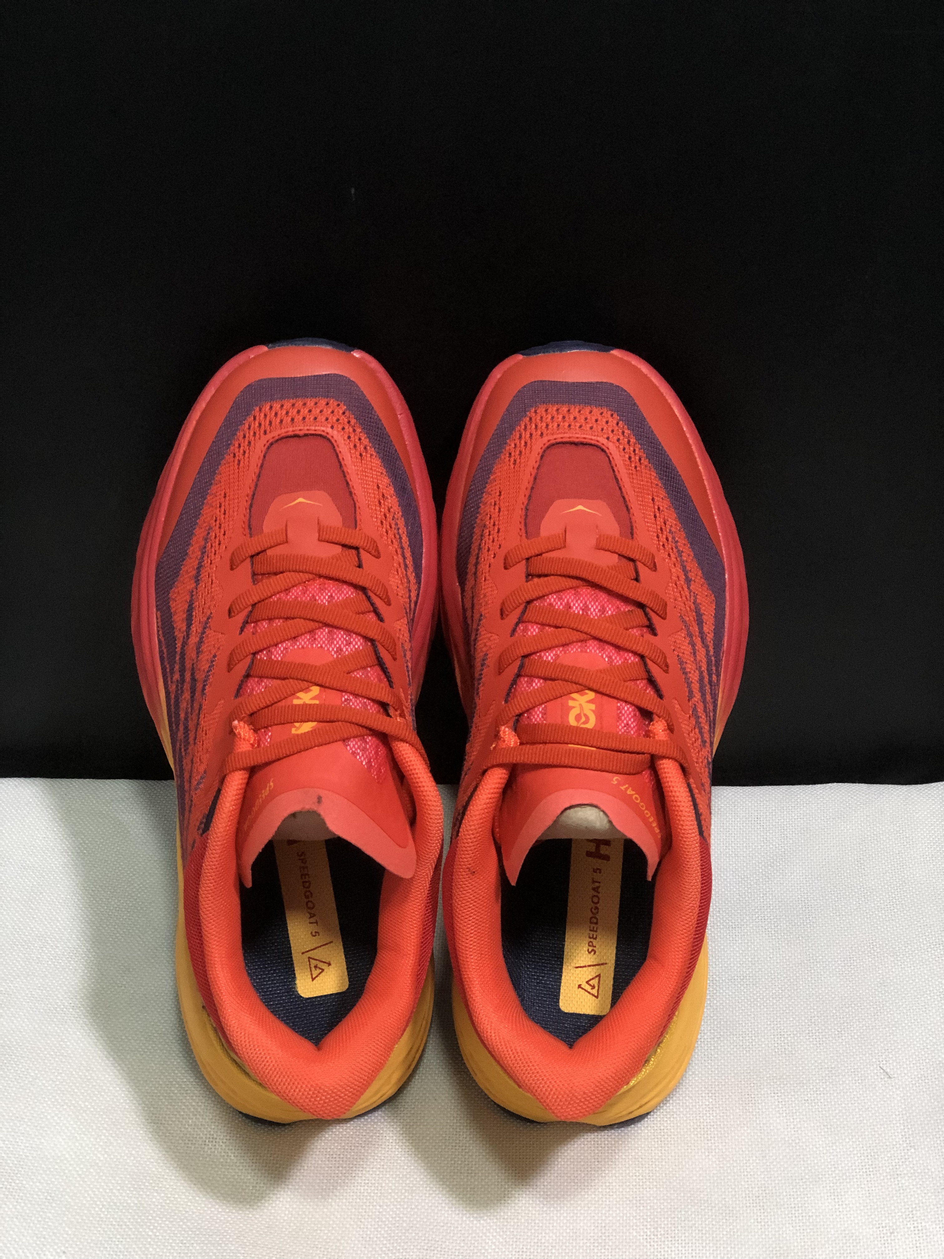 Hoka One One Speedgoat 5 Trail Running Shoes Sneakers Red