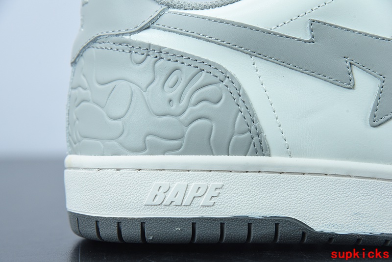 A Bathing Ape Court Sta Light Grey Cream
