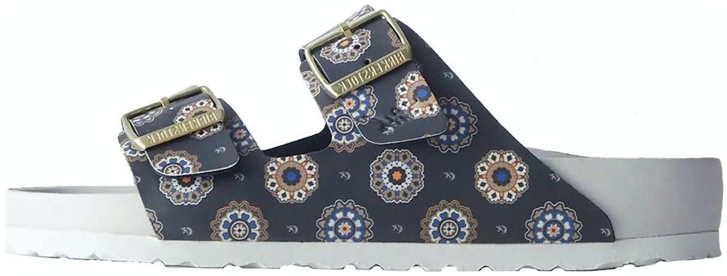 Kith Birkenstock Arizona Birko-Flor Navy Floret BR1023886 Fashion Slippers