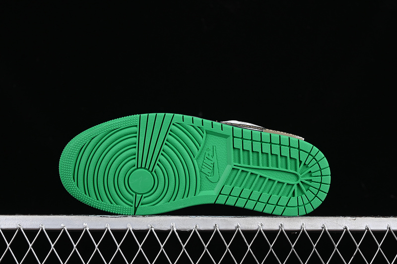 Nike Air Jordan 1 Low Lucky Green Black White Sneakers