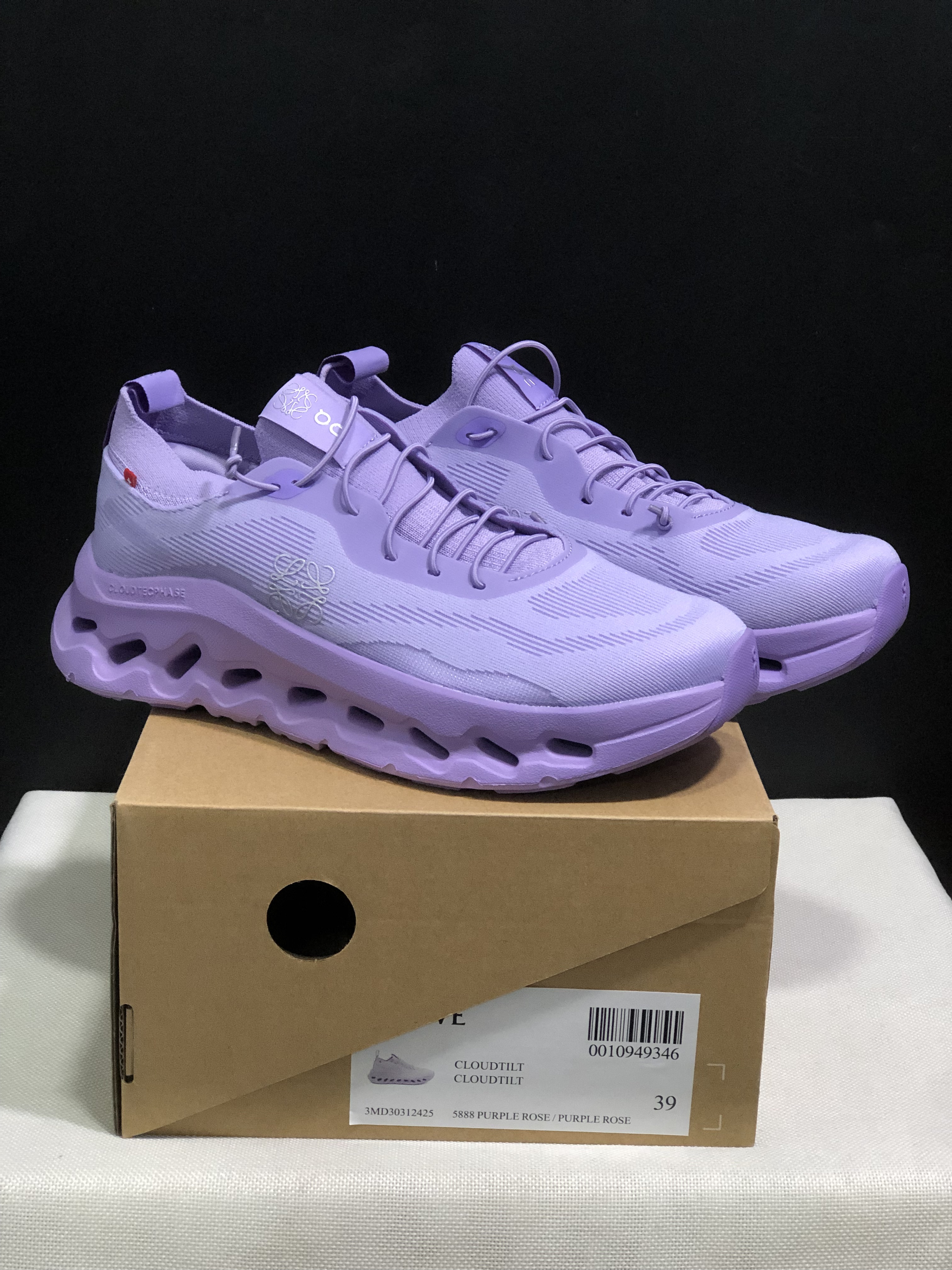 LOEWE x On Running Cloudtilt Running Shoes Co-Signed Edition Purple Rose
