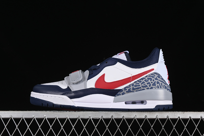 Nike Air Jordan Legacy 312 Low White Varsity Midnight Navy Multicolour Sneakers