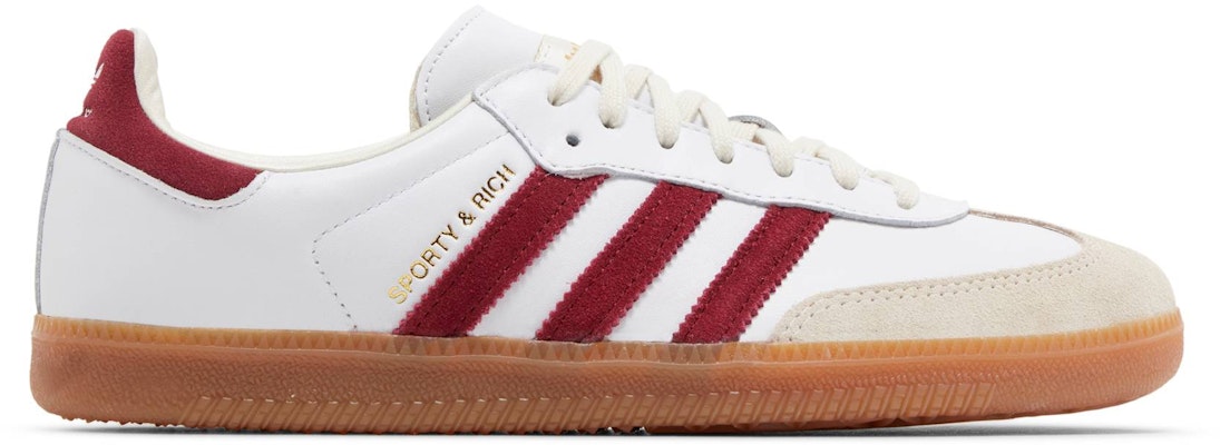 Adidas Samba White Core Burgundy IF5660 Shoes