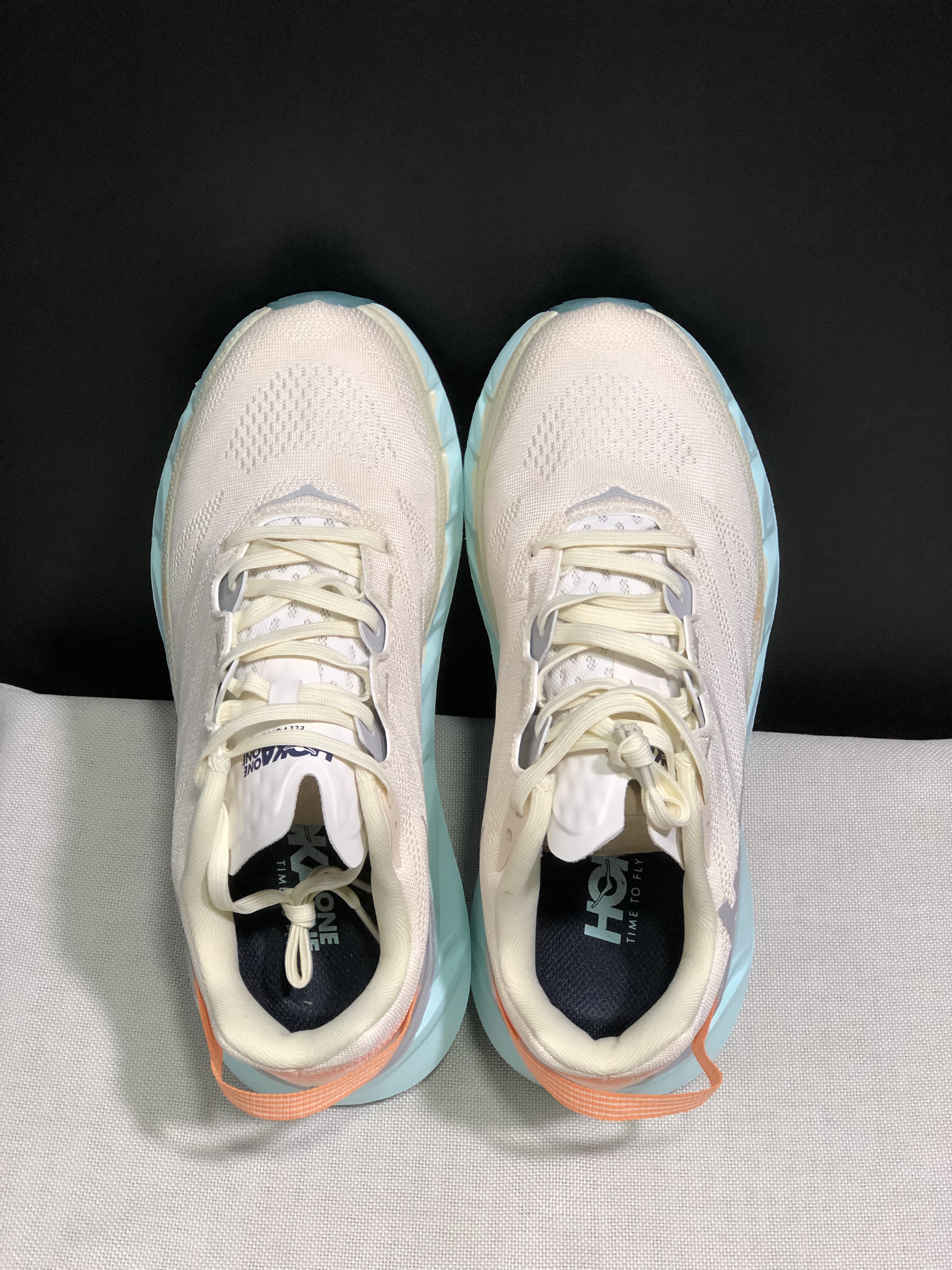 Hoka One One Elevon 2 Cream Anti-slip Wear-resistant Running Shoes Sneakers