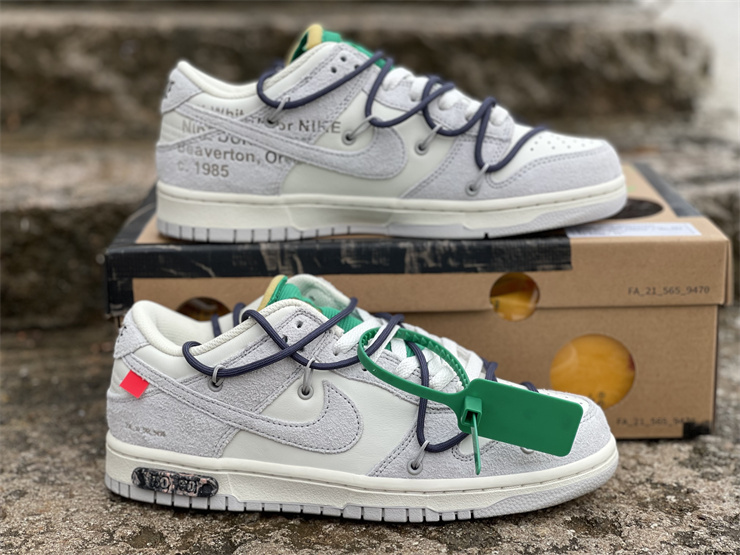 Nike Off-White Dunk Low Lot 20 of 50 Neutral Grey Sneakers
