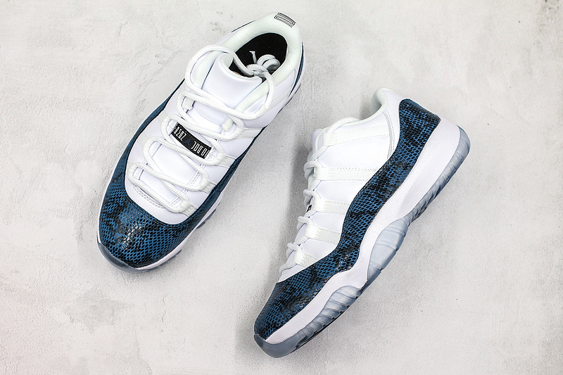 Nike Air Jordan 11 Retro Low Navy Snakeskin Sneakers