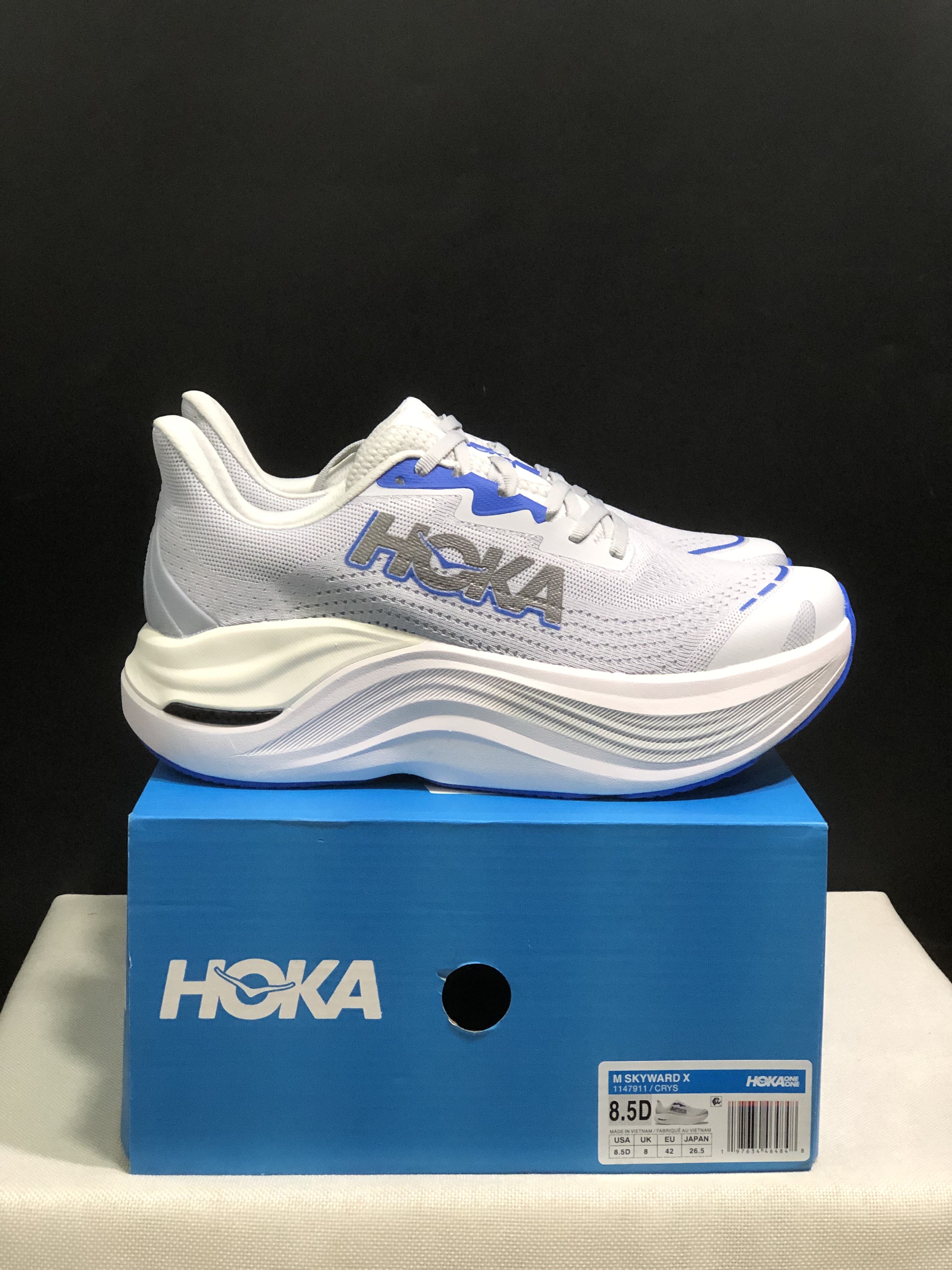 Hoka One One Skyward X Silver Anti-slip Wear-resistant Running Shoes Sneakers