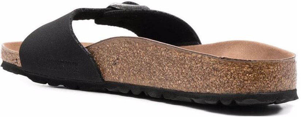 Birkenstock Madrid Vegan Birko-Flor Birkibuc 1020060 Narrow Fit Black Sandals