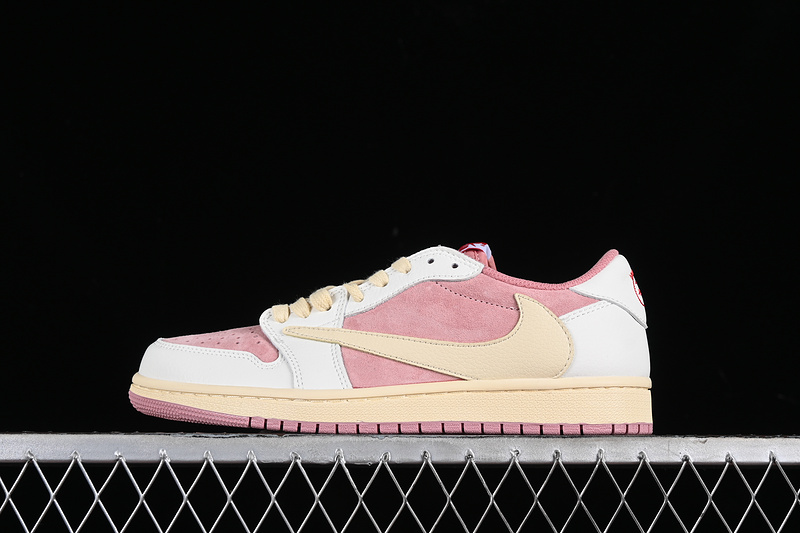 Nike Air Jordan 1 Low OG Travis Scott Pink White Sneakers