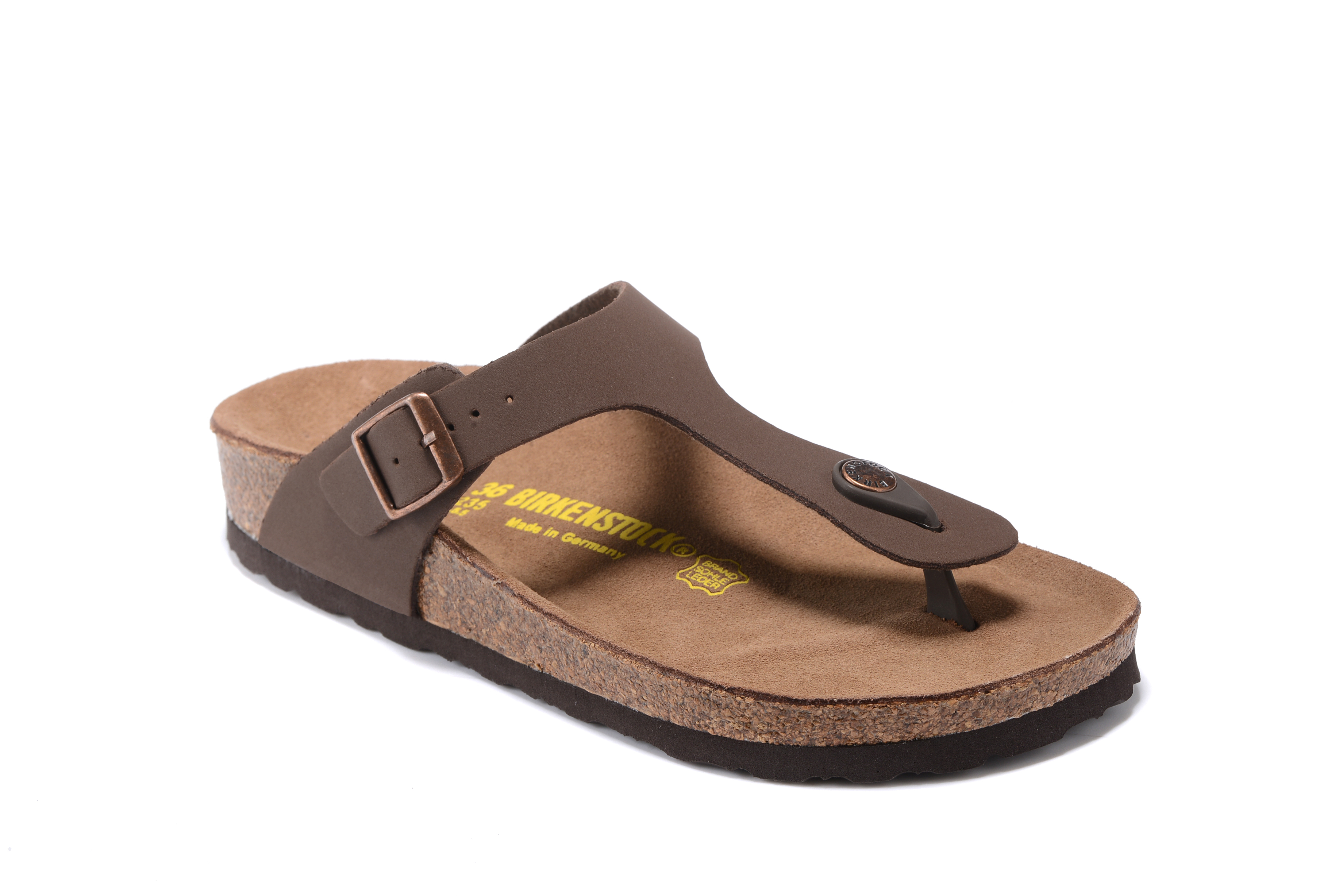 Birkenstock Gizeh Brown Scrub Flip Flops Sandals