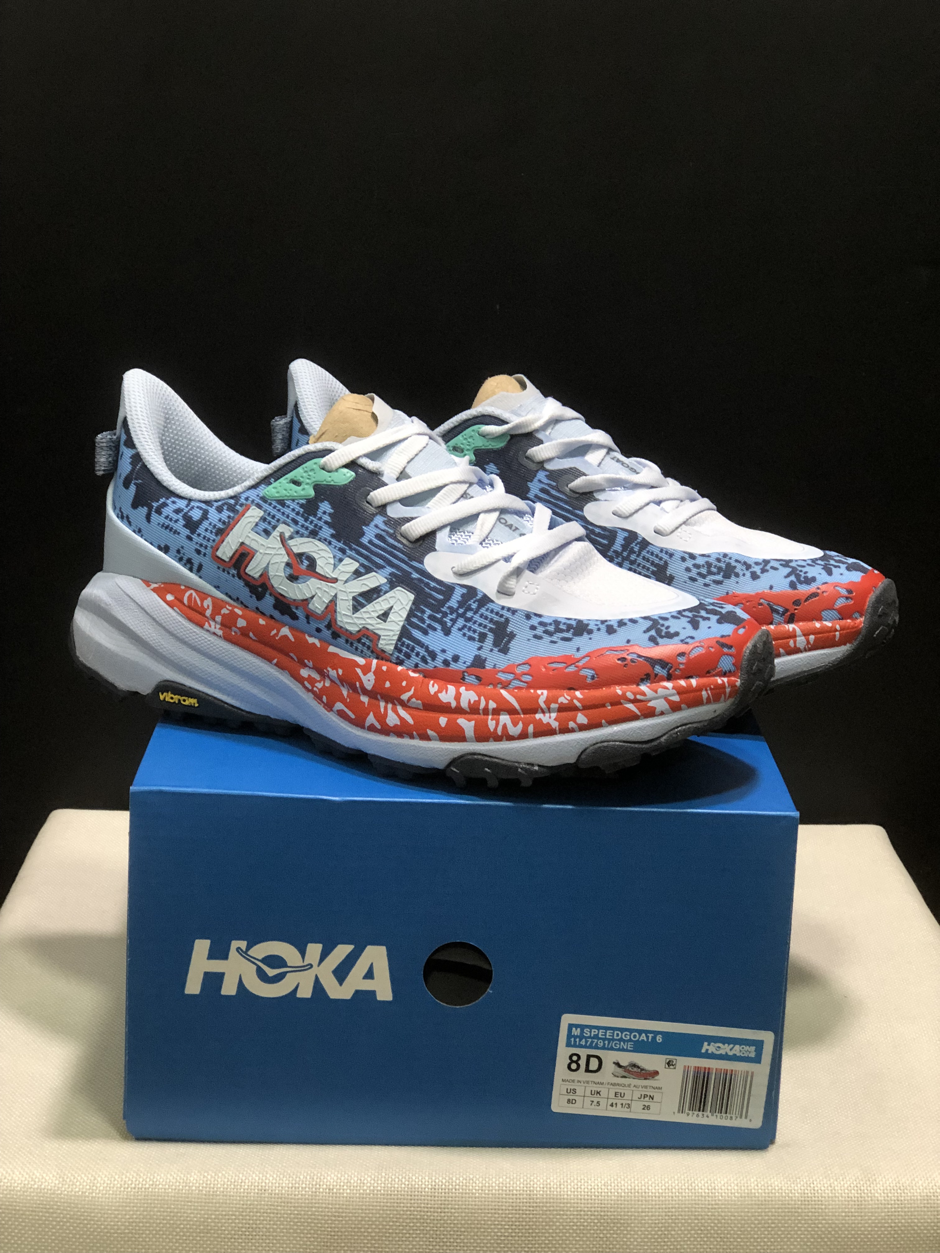 Hoka One One Speedgoat 6 Trail Running Shoes Sneakers Blue