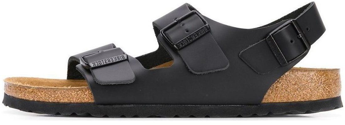 Birkenstock Arizona Soft CMFT Thick Sole Double Buckle 0034193 Black Sandals