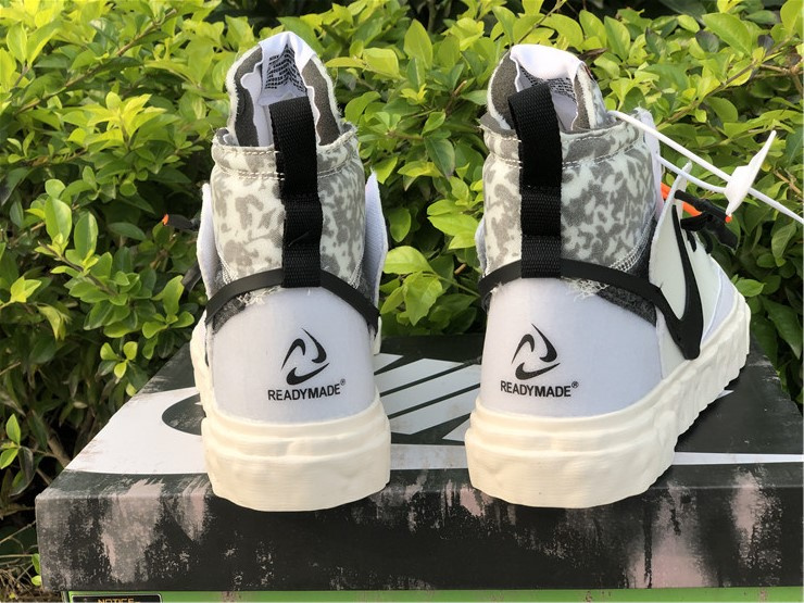 Nike Blazer Mid Readymade White Black Camo Sneakers
