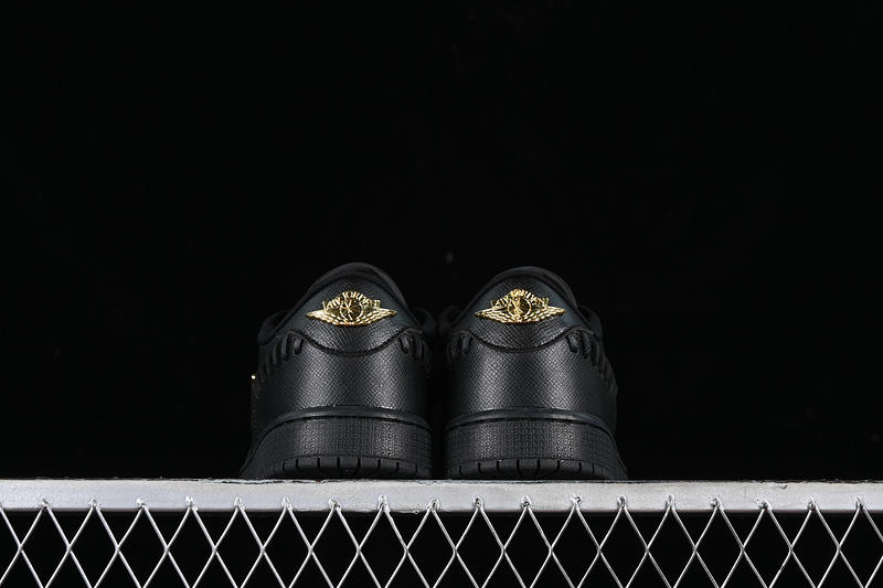 Nike Air Jordan 1 Low Method Of Make Metal Gold Label Black Sneakers