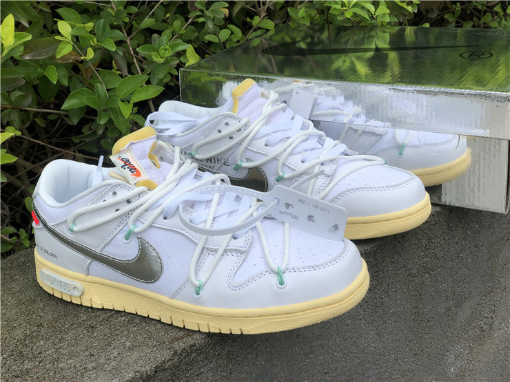 Nike Dunk Low Off-White Lot 01 White Sneakers