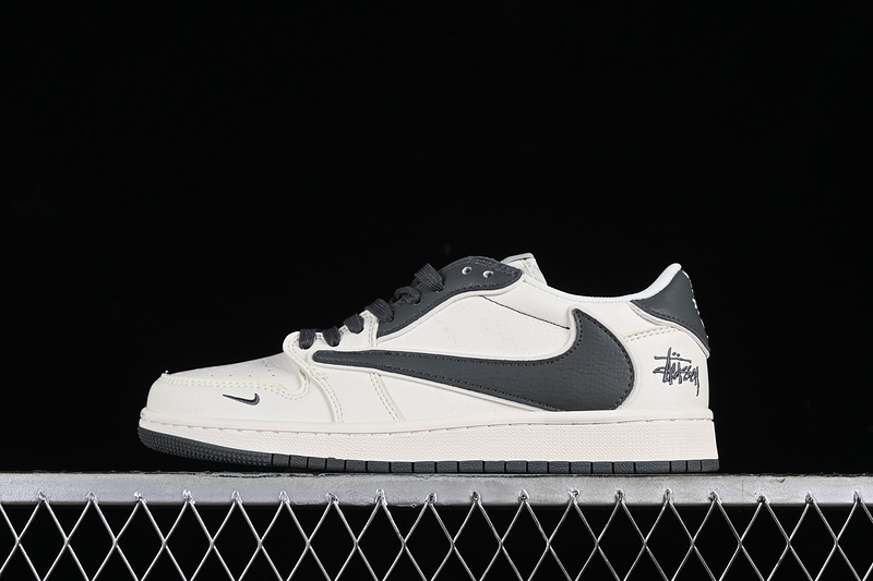 Nike Air Jordan 1 Low OG SP Travis Scott Fragment Design White Dark Grey Sneakers