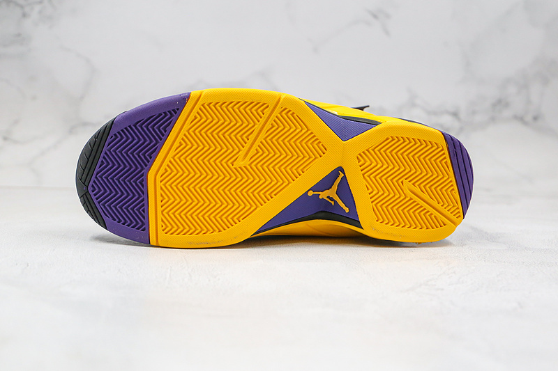 Nike Air Jordan Jumpman Swift Lakers Black Yellow Purple Sneakers