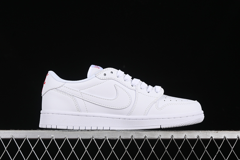 Nike Air Jordan 1 Low GUCCI Travis Scott Fragment Design White Sneakers