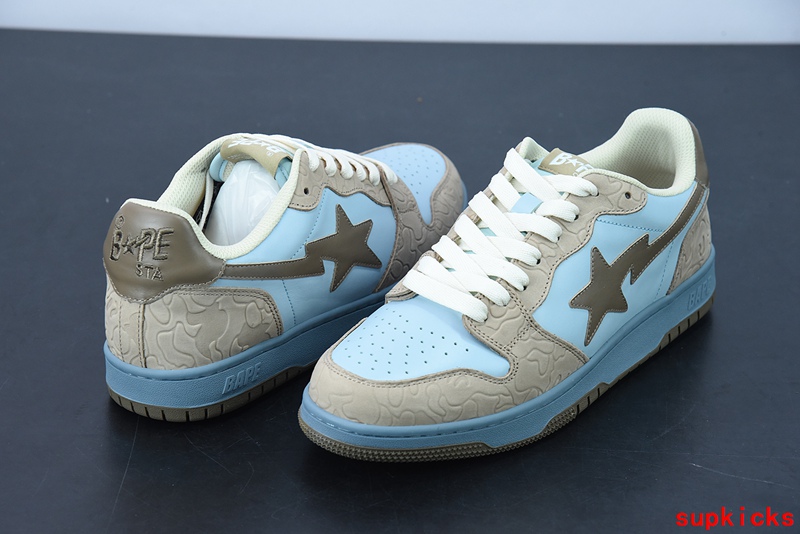 A Bathing Ape Bape Sta Low Gray Blue Black