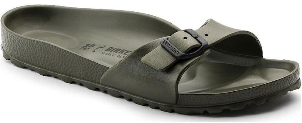 Birkenstock Madrid Essentials EVA Narrow Fit Olive Green 0128251 Fashion Slippers