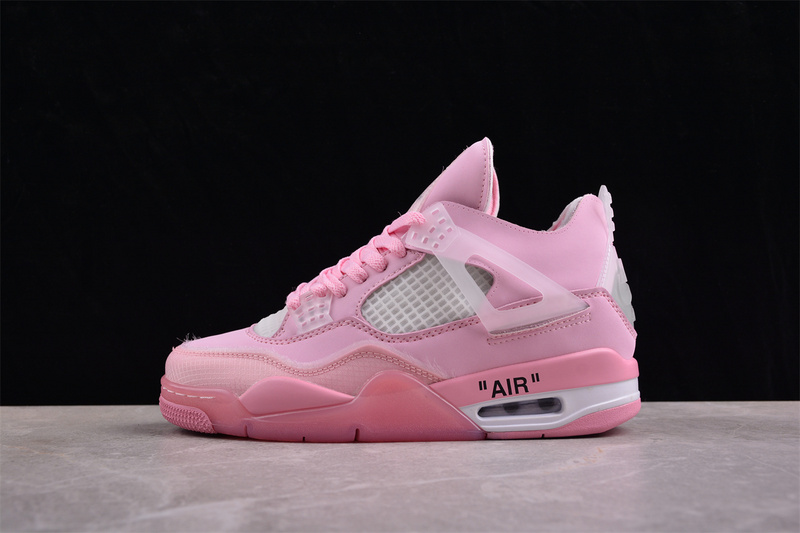 Nike Air Jordan 4 Retro White Pink Sneakers