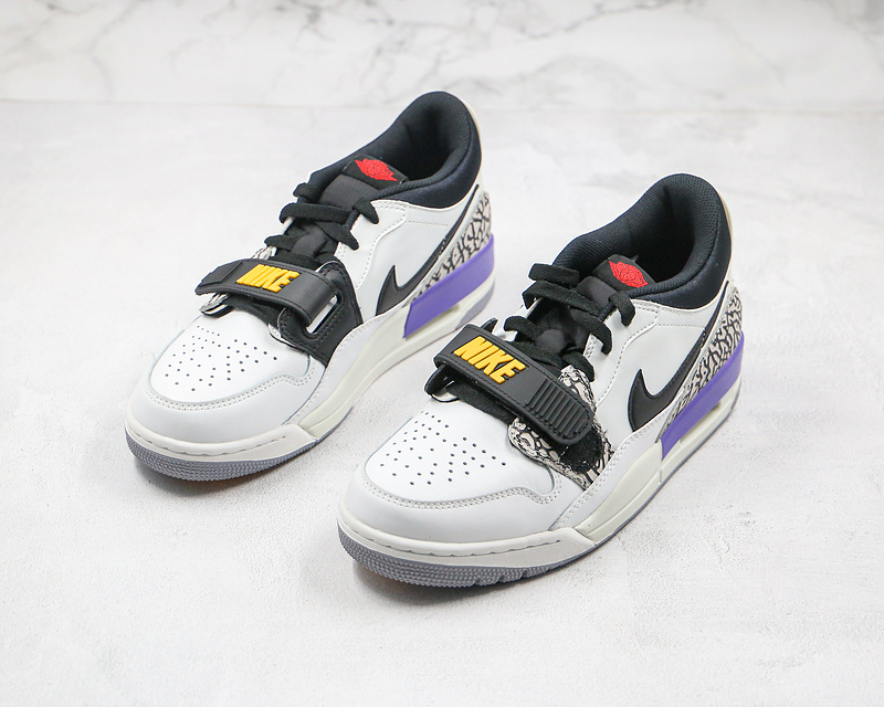 Nike Air Jordan Legacy 312 Low GS Lakers White Black Sneakers