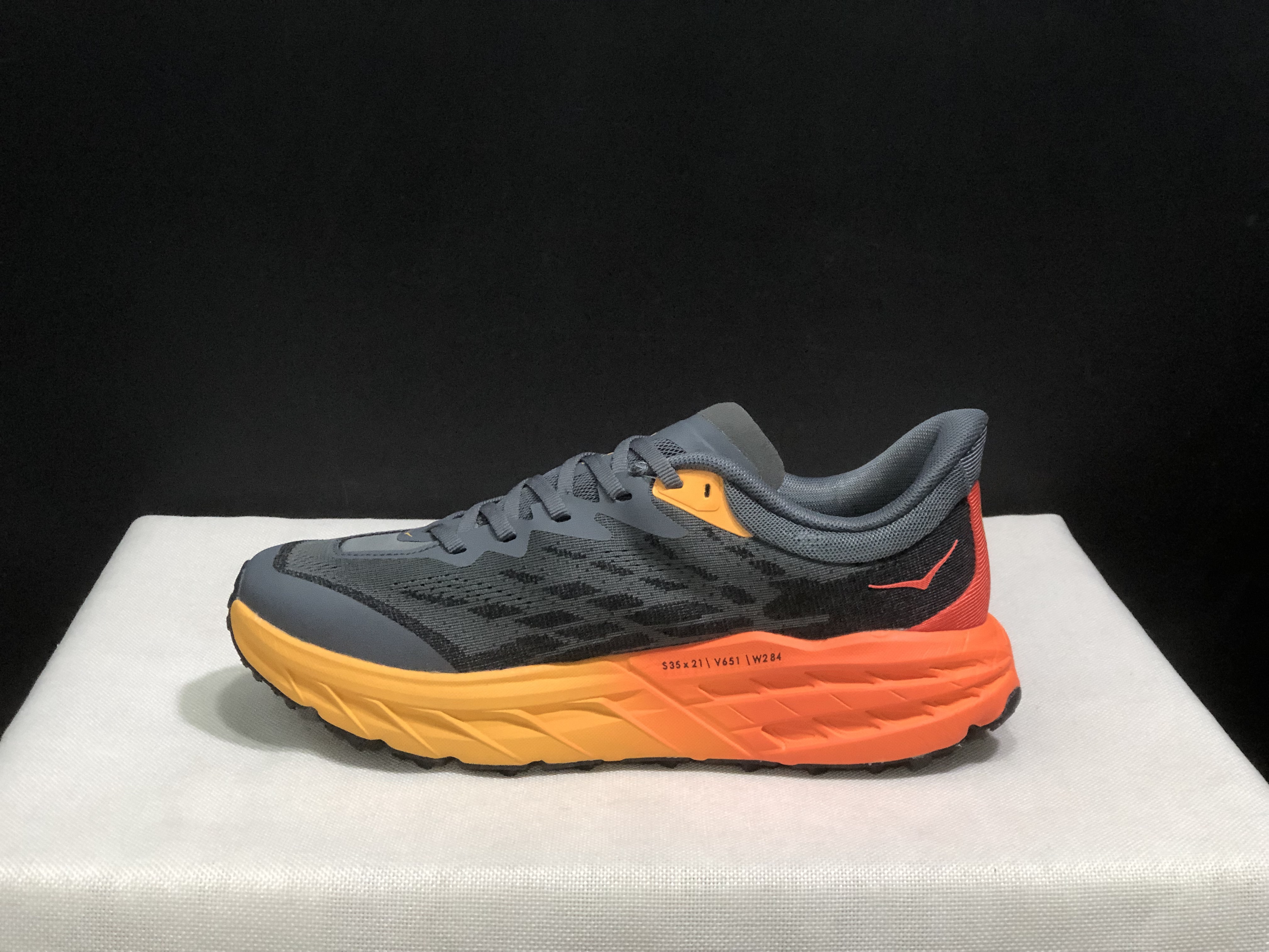 Hoka One One Speedgoat 5 Trail Running Shoes Sneakers Dark Grey