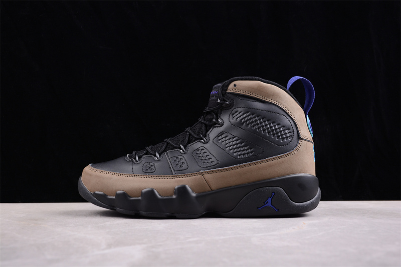 Nike Air Jordan 9 Retro Light Olive Black Brown Sneakers